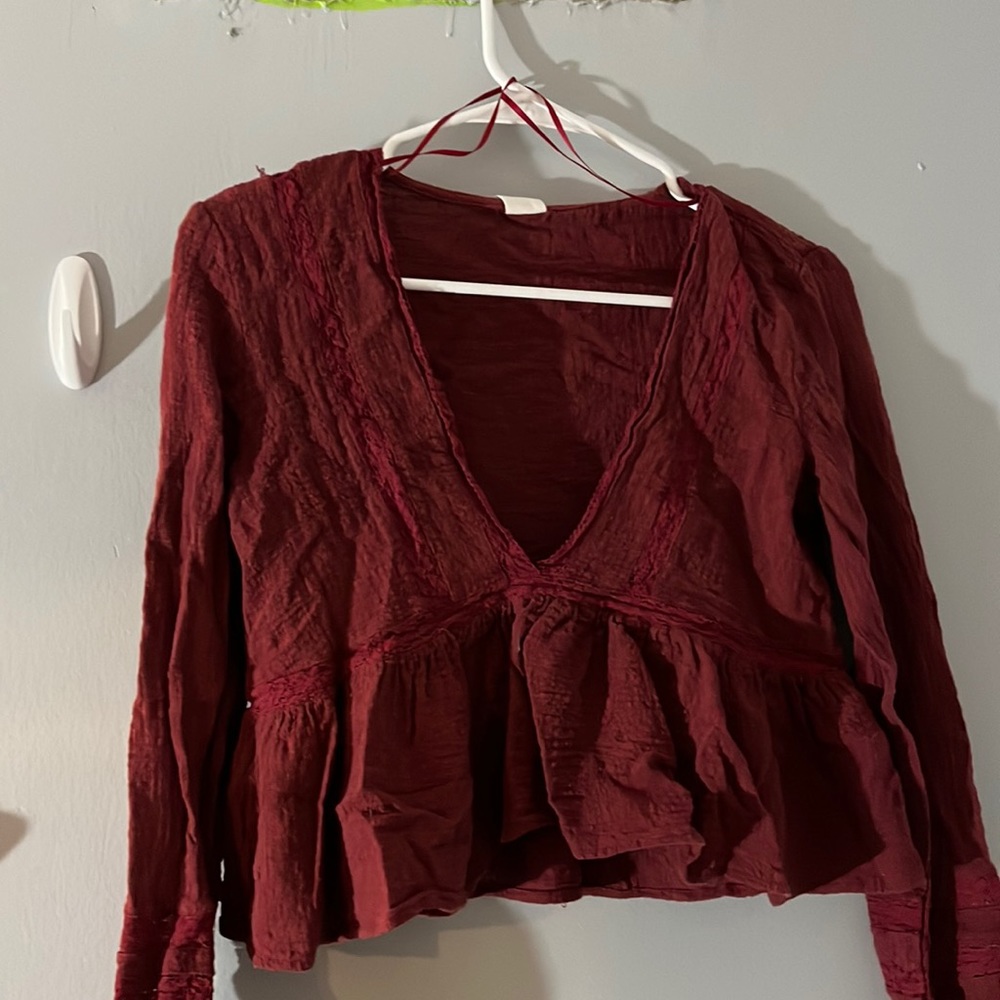 red crop top